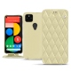 Lederschutzhülle Google Pixel 5 - Beige - Couture ( Nappa - Pantone 7502C ) 