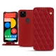 Lederschutzhülle Google Pixel 5 - Rouge - Couture ( Nappa - Pantone 199C ) 