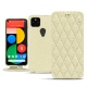 Custodia in pelle Google Pixel 5 - Ivoire - Couture ( Sleek P C12 - White ) 