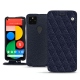 Housse cuir Google Pixel 5 - Cobalt - Couture ( Pantone 2766C ) 