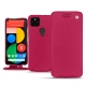 Capa em pele Google Pixel 5 - Rose fluo