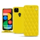 Lederschutzhülle Google Pixel 5 - Jaune fluo - Couture