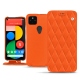 Lederschutzhülle Google Pixel 5 - Orange fluo - Couture
