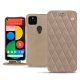 Lederschutzhülle Google Pixel 5 - Taupe vintage - Couture