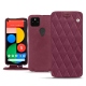 Housse cuir Google Pixel 5 - Prune vintage - Couture
