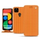 Custodia in pelle Google Pixel 5 - Abaca arancio