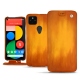Capa em pele Google Pixel 5 - Orange Patine