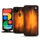 Capa em pele Google Pixel 5 - Fauve Patine