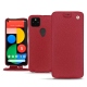 Housse cuir Google Pixel 5 - Rouge passion