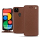 Lederschutzhülle Google Pixel 5 - Marron délicat