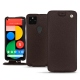 Lederschutzhülle Google Pixel 5 - Marron envoûtant
