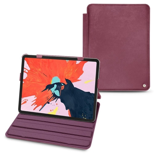 Leather cases for Apple iPad Air (2020 / 2022)Prune vintage ( Pantone #612434 ) 
