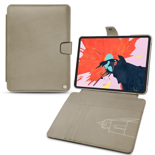 Fundas de cuero para la cartera del Apple iPad Air (2020 / 2022)Darboun sabla ( Pantone #BCB1A1 )