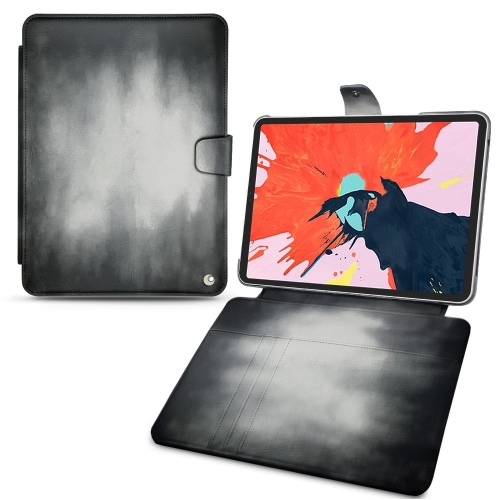 Les housses portefeuille en cuir pour Apple iPad Air (2020 / 2022)Gris Patine
