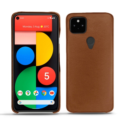 Lederschalen für Google Pixel 5Marron ( Nappa - Pantone #8B4720 ) 