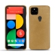 Coque cuir Google Pixel 5 - Sable vintage ( Roughtcut - Gaucho#57254 ) 