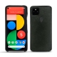 Custodia in pelle Google Pixel 5 - Dark vintage ( Roughtcut - Black#5256 ) 