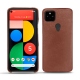 レザーケース Google Pixel 5 - Passion vintage ( Glutton - Red ) 