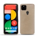 Lederschutzhülle Google Pixel 5 - Taupe vintage ( Pantone 7530C ) 