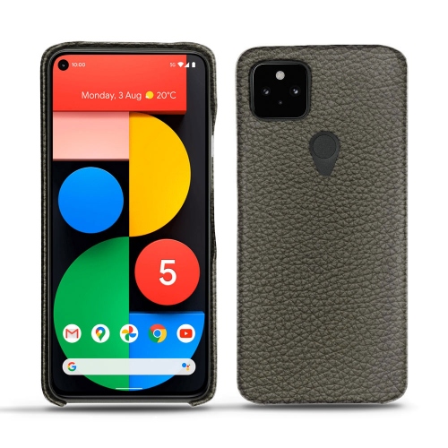 Lederschalen für Google Pixel 5Anthracite ( Pantone #41403c ) 