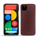 レザーケース Google Pixel 5 - Lie de vin ( Pantone 5115C ) 