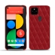 Lederschutzhülle Google Pixel 5 - Rouge - Couture ( Nappa - Pantone 199C ) 