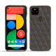Lederschutzhülle Google Pixel 5 - Anthracite - Couture ( Pantone 424C ) 