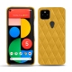 レザーケース Google Pixel 5 - Jaune soulèu - Couture