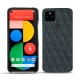 Coque cuir Google Pixel 5 - Blu marino - Couture