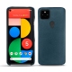 Coque cuir Google Pixel 5 - Blu mediterran