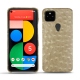 レザーケース Google Pixel 5 - Autruche desert