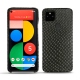 Coque cuir Google Pixel 5 - Serpent nero