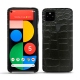 Funda de piel Google Pixel 5 - Crocodile nero