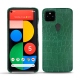 Google Pixel 5 leather cover - Crocodile pino