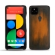 Coque cuir Google Pixel 5 - Marron Patine