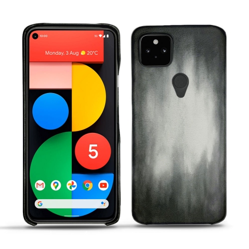 Les coques en cuir pour Google Pixel 5Gris Patine