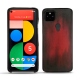 Coque cuir Google Pixel 5 - Rouge Patine