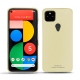 Coque cuir Google Pixel 5 - Beige PU