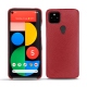 Coque cuir Google Pixel 5 - Rouge passion