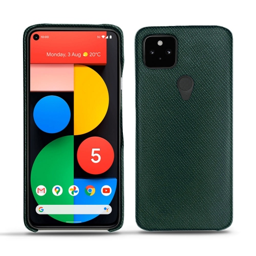 Les coques en cuir pour Google Pixel 5Vert séduisant ( Pantone #1d3c34 ) 