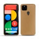 Capa em pele Google Pixel 5 - Beige Veggie