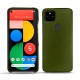 Coque cuir Google Pixel 5 - Vert Veggie