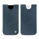 レザーケース Apple iPhone 12 - Jean vintage ( Roughtcut - Pantone 285U  ) 
