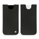 Apple iPhone 12 leather pouch - Ebène ( Sleek P C12 - Black ) 