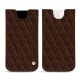 Capa em pele Apple iPhone 12 - Châtaigne - Couture ( Pantone 476C ) 