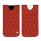 レザーケース Apple iPhone 12 - Papaye - Couture ( Pantone 180C ) 