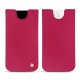 Apple iPhone 12 leather pouch - Rose fluo