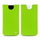Funda de piel Apple iPhone 12 - Vert fluo