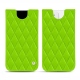 Custodia in pelle Apple iPhone 12 - Vert fluo - Couture