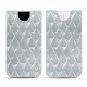 Lederschutzhülle Apple iPhone 12 - Platinium - Couture